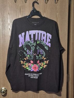 PACSUN 100% Cotton Nature Graphic Tee Large